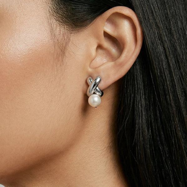 Infinity Pearl Studs