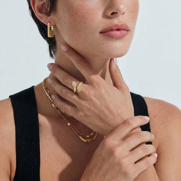 Bamboo Huggie Hoops