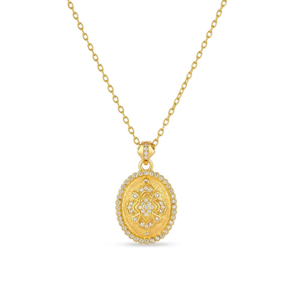 Mandala Coin Necklace