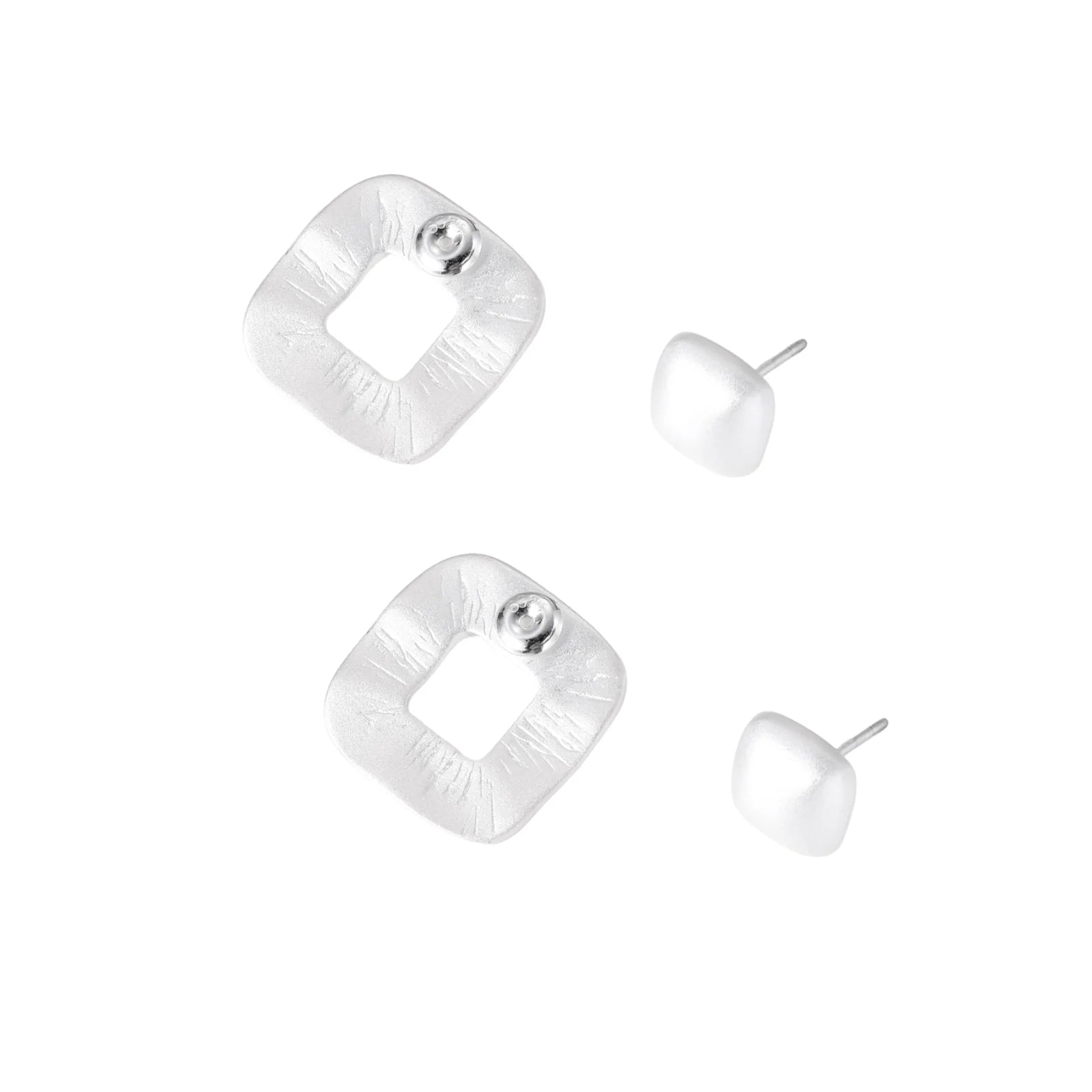 Textured Square Studs