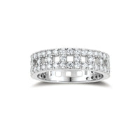 Stellar Row Moissanite Ring