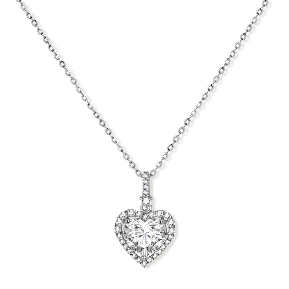 Heart of Light Moissanite Necklace