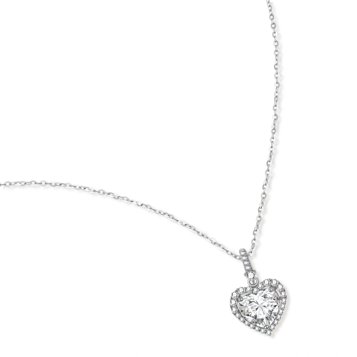 Heart of Light Moissanite Necklace