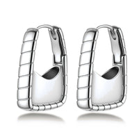 Textured Groove Hoops