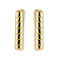 Bamboo Huggie Hoops