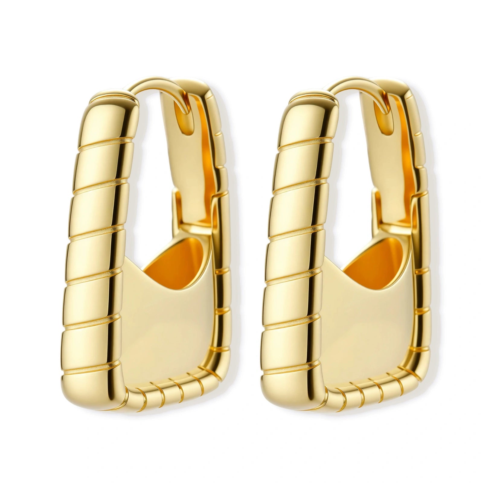 Bamboo Huggie Hoops