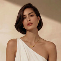 Golden Teardrop Studs