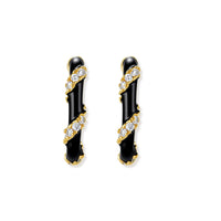 Midnight Stripe Hoops