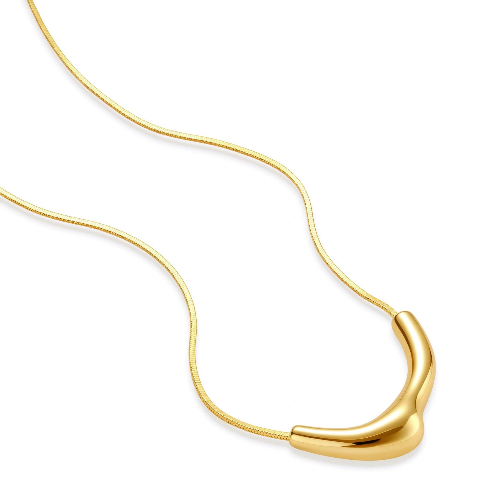 Curve Statement Necklace
