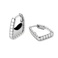 Textured Groove Hoops