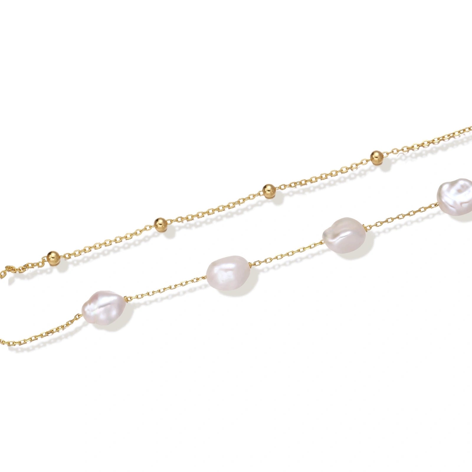 Baroque Pearl Layered Bracelet