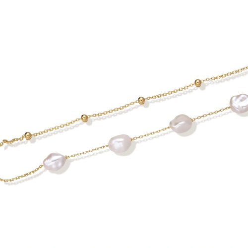 Baroque Pearl Layered Bracelet