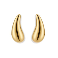 Golden Teardrop Studs