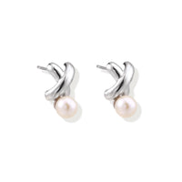 Infinity Pearl Studs
