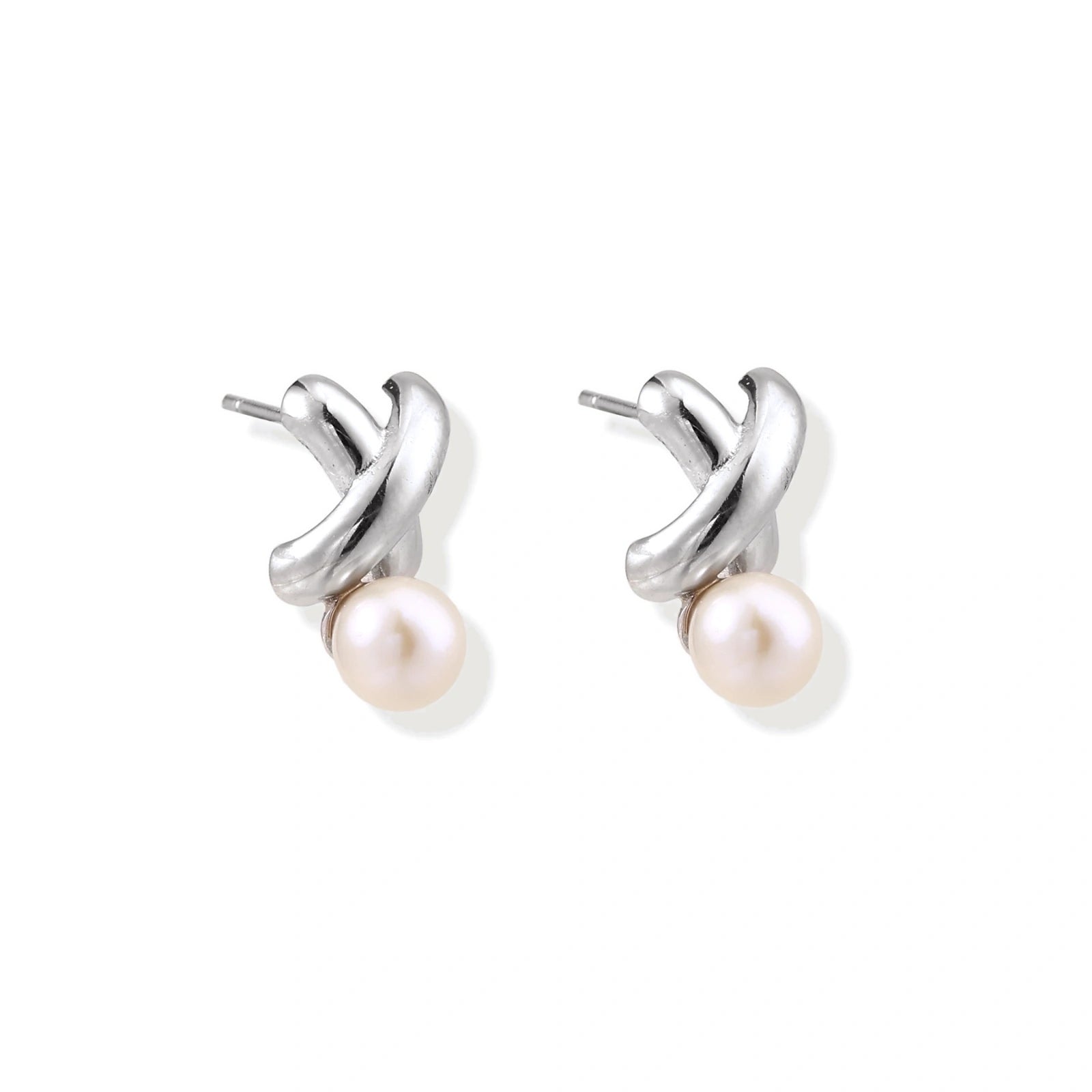 Infinity Pearl Studs