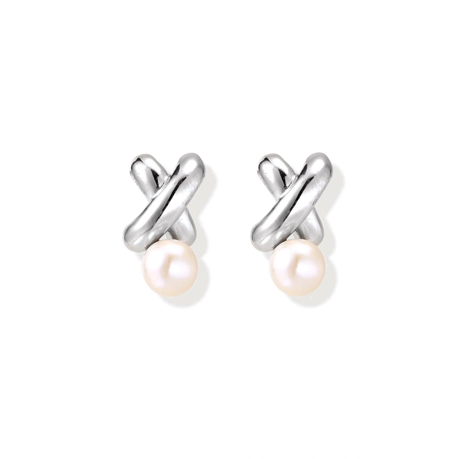 Infinity Pearl Studs