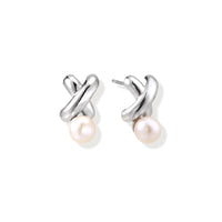 Infinity Pearl Studs