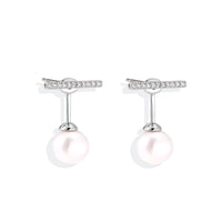 Pearl Drop T-Bar Earrings