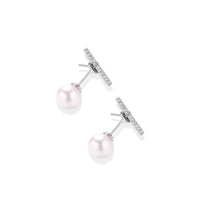 Pearl Drop T-Bar Earrings