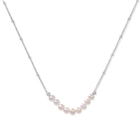 Luna Pearl Arc Necklace