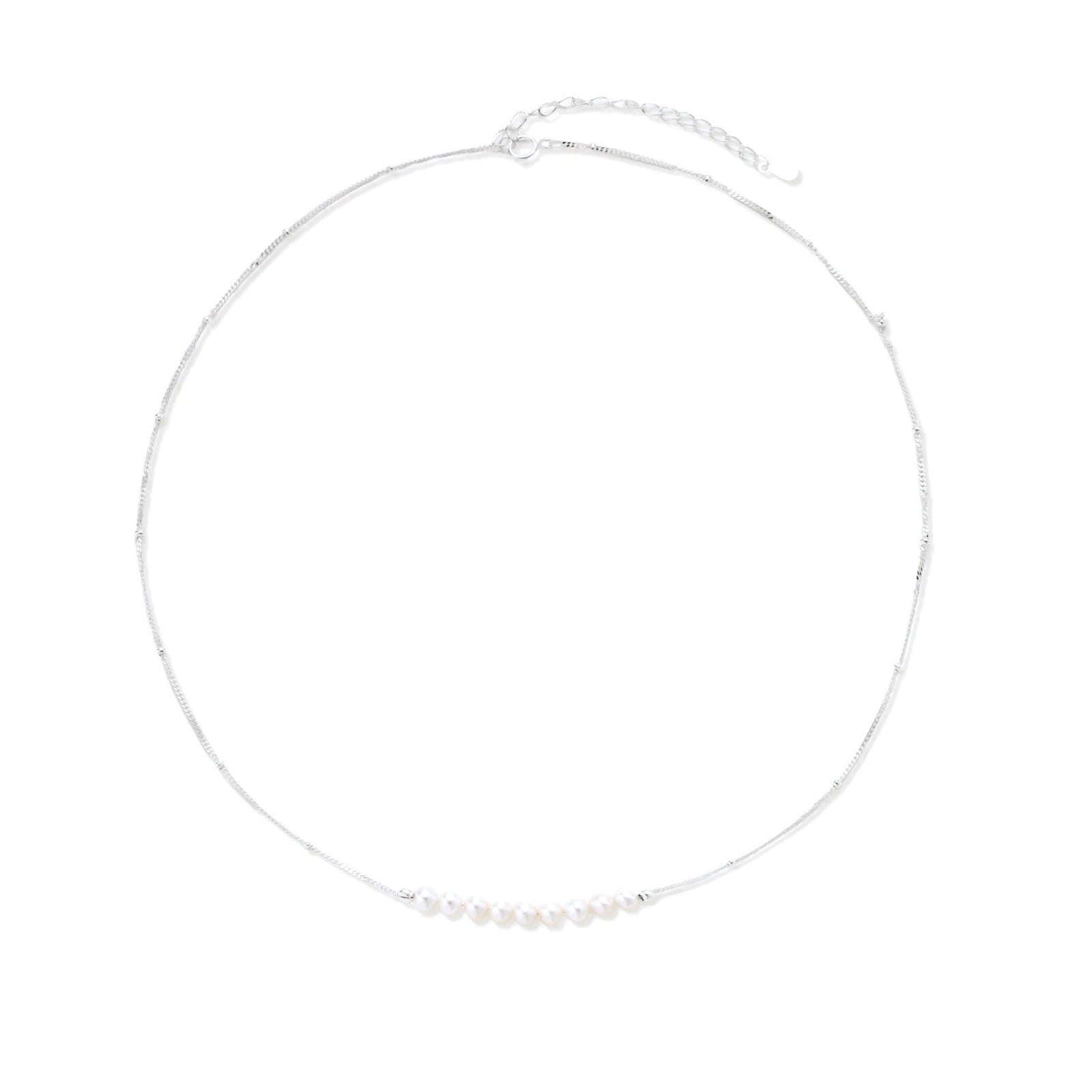 Luna Pearl Arc Necklace