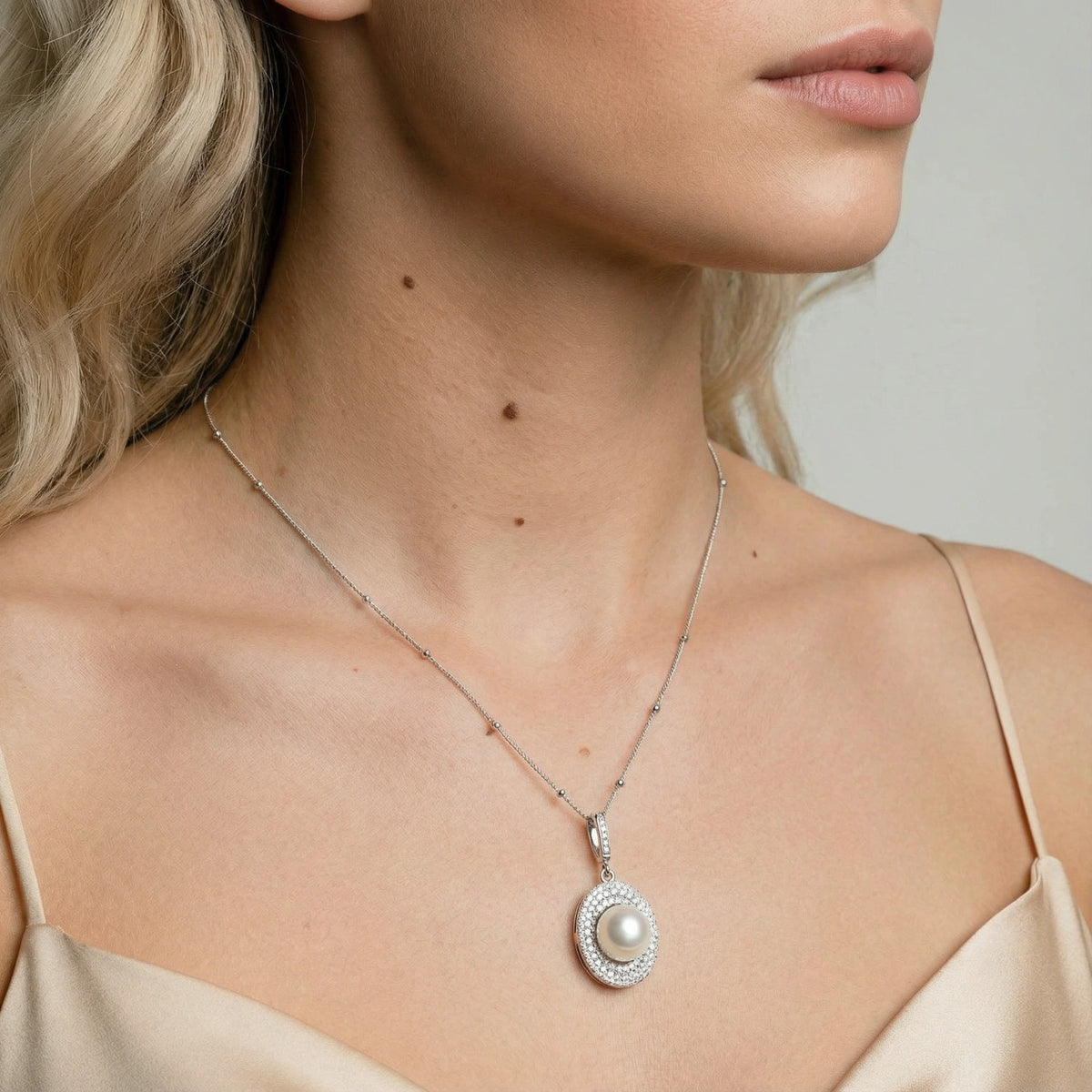 Pearl Halo Necklace