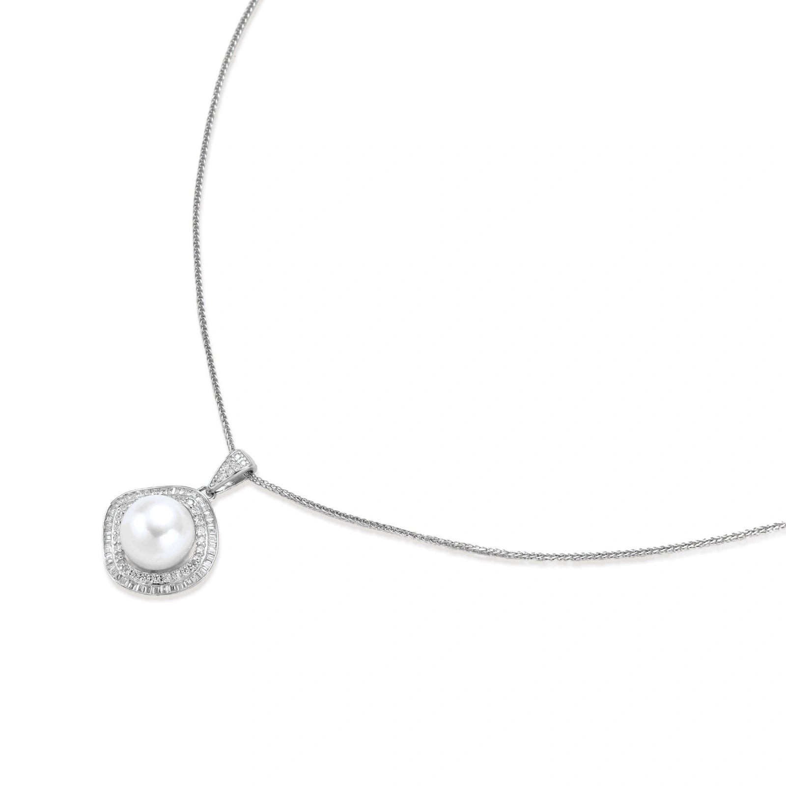 Halo Pearl Statement Necklace