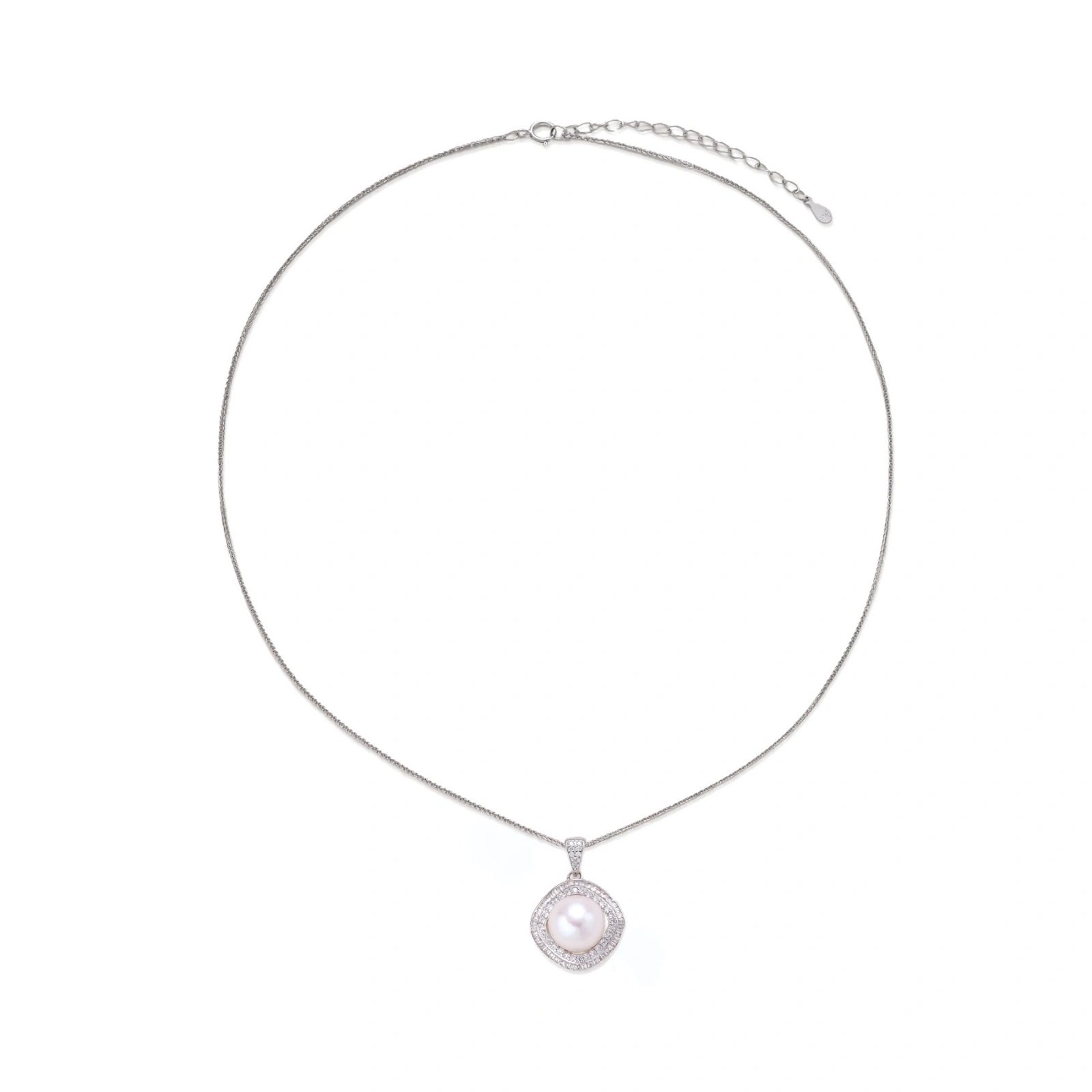 Halo Pearl Statement Necklace