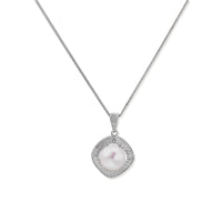 Halo Pearl Statement Necklace