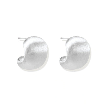 Brushed Silver Studs