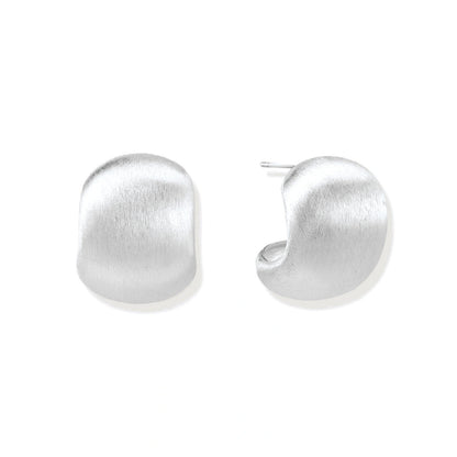 Brushed Silver Studs