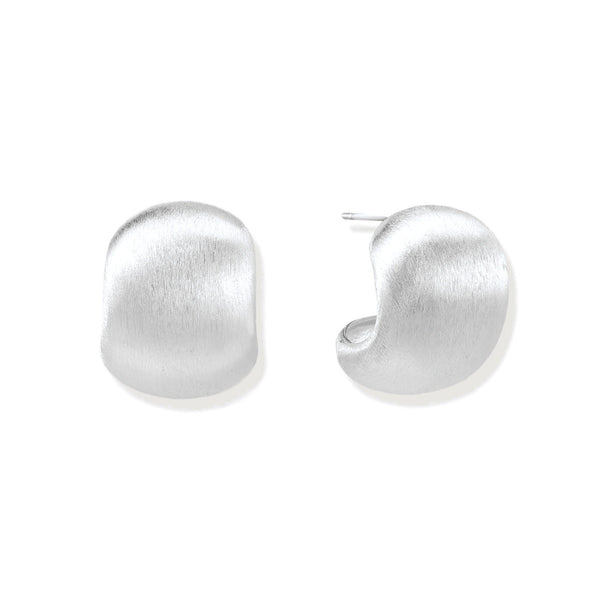 Brushed Silver Studs