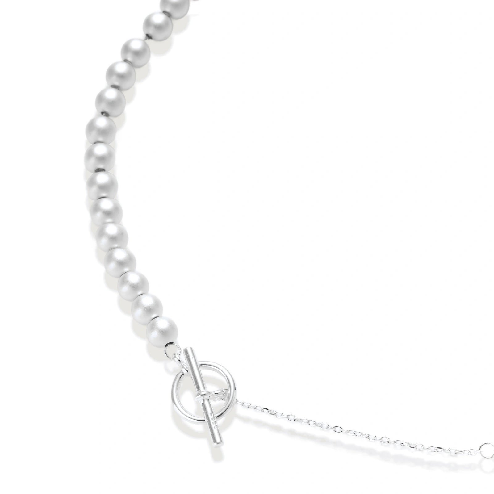 Silver Sphere Gradient Necklace