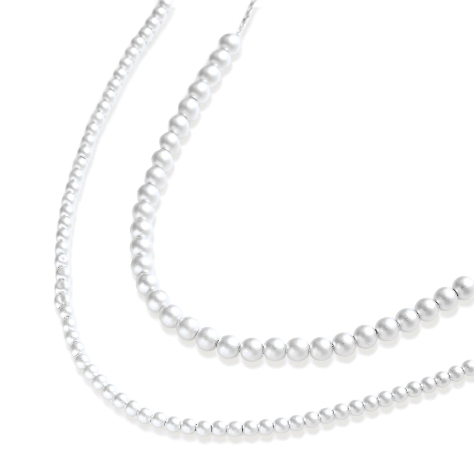 Silver Sphere Gradient Necklace