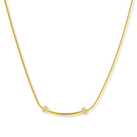 Curved Spark Bar Necklace