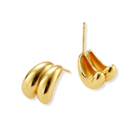 Liquid Gold Sculptural Hoops