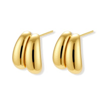 Liquid Gold Sculptural Hoops