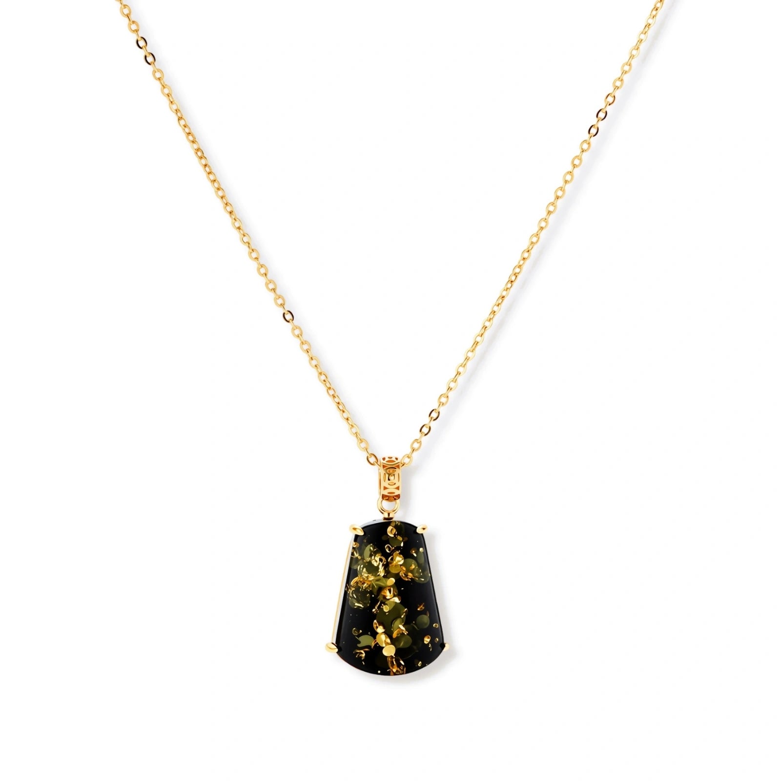 Forest Gold Amber Pendant