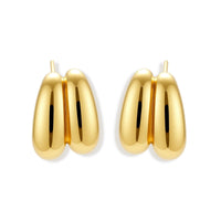 Liquid Gold Sculptural Hoops