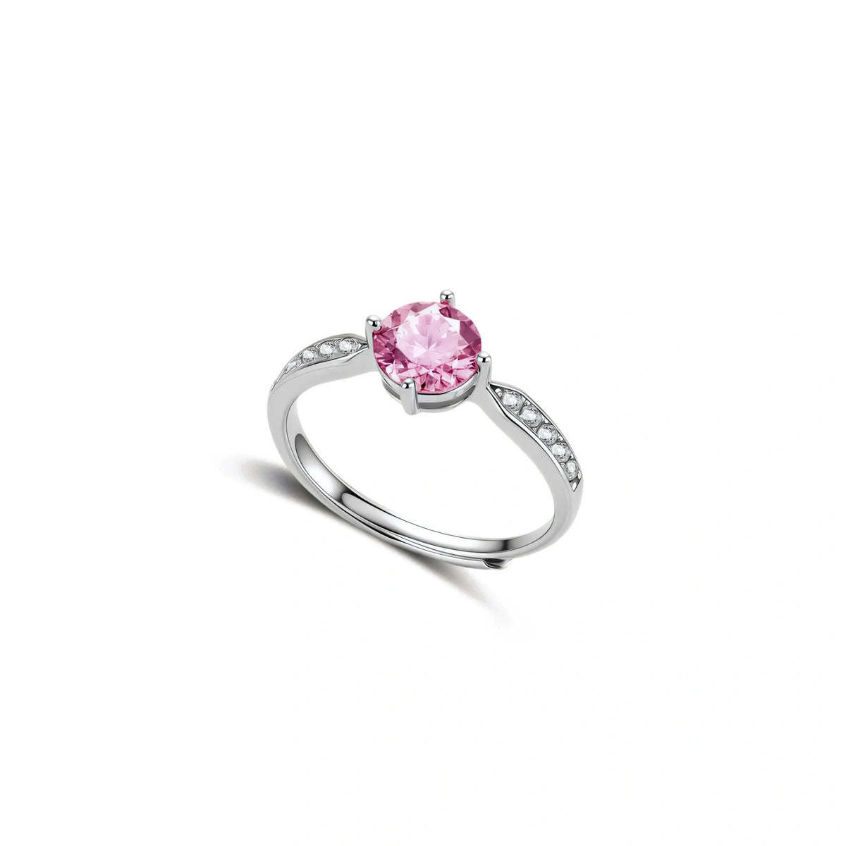 Pink Dreams Moissanite Ring