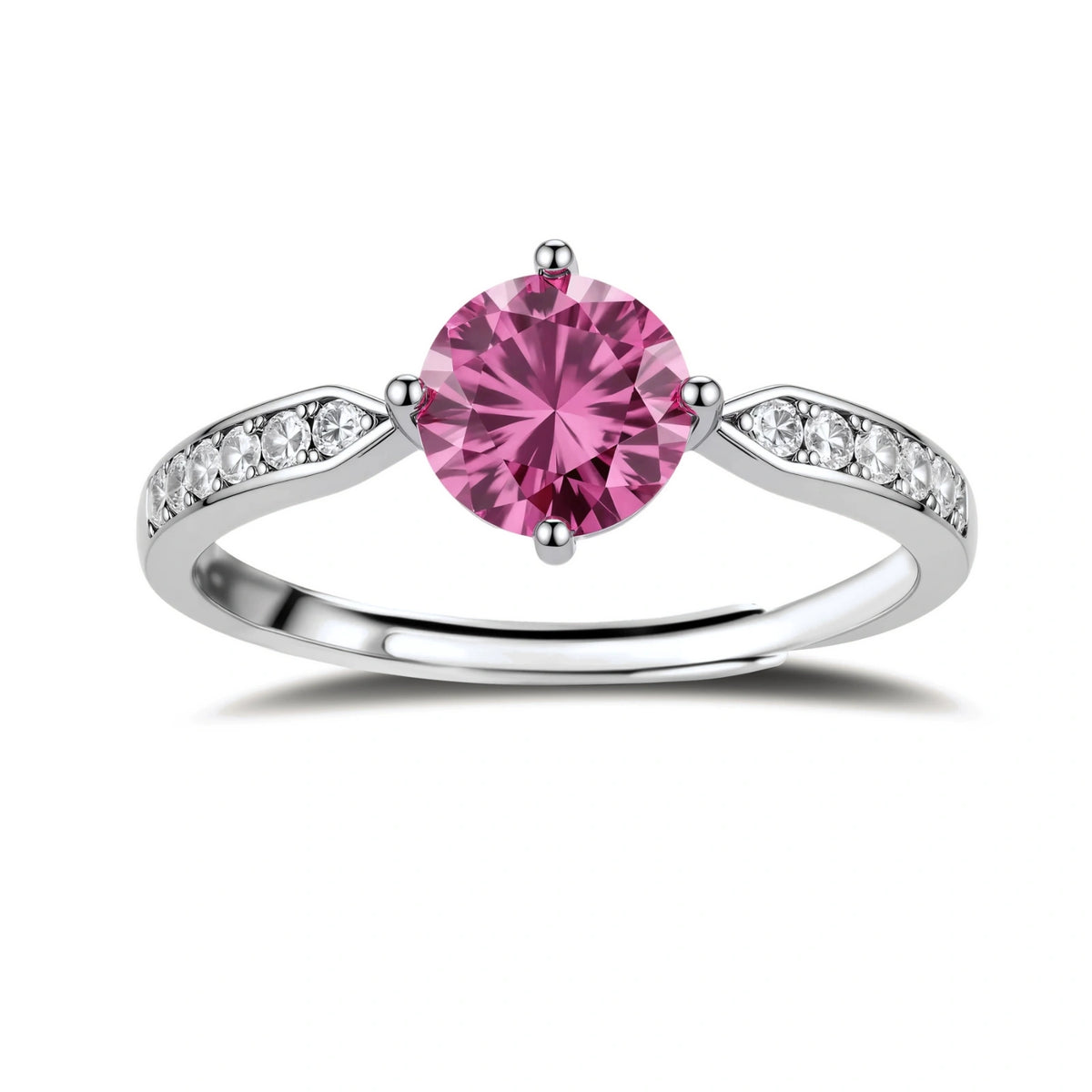 Pink Dreams Moissanite Ring