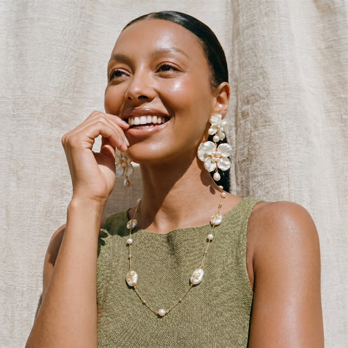 Baroque Pearl Garden Necklace