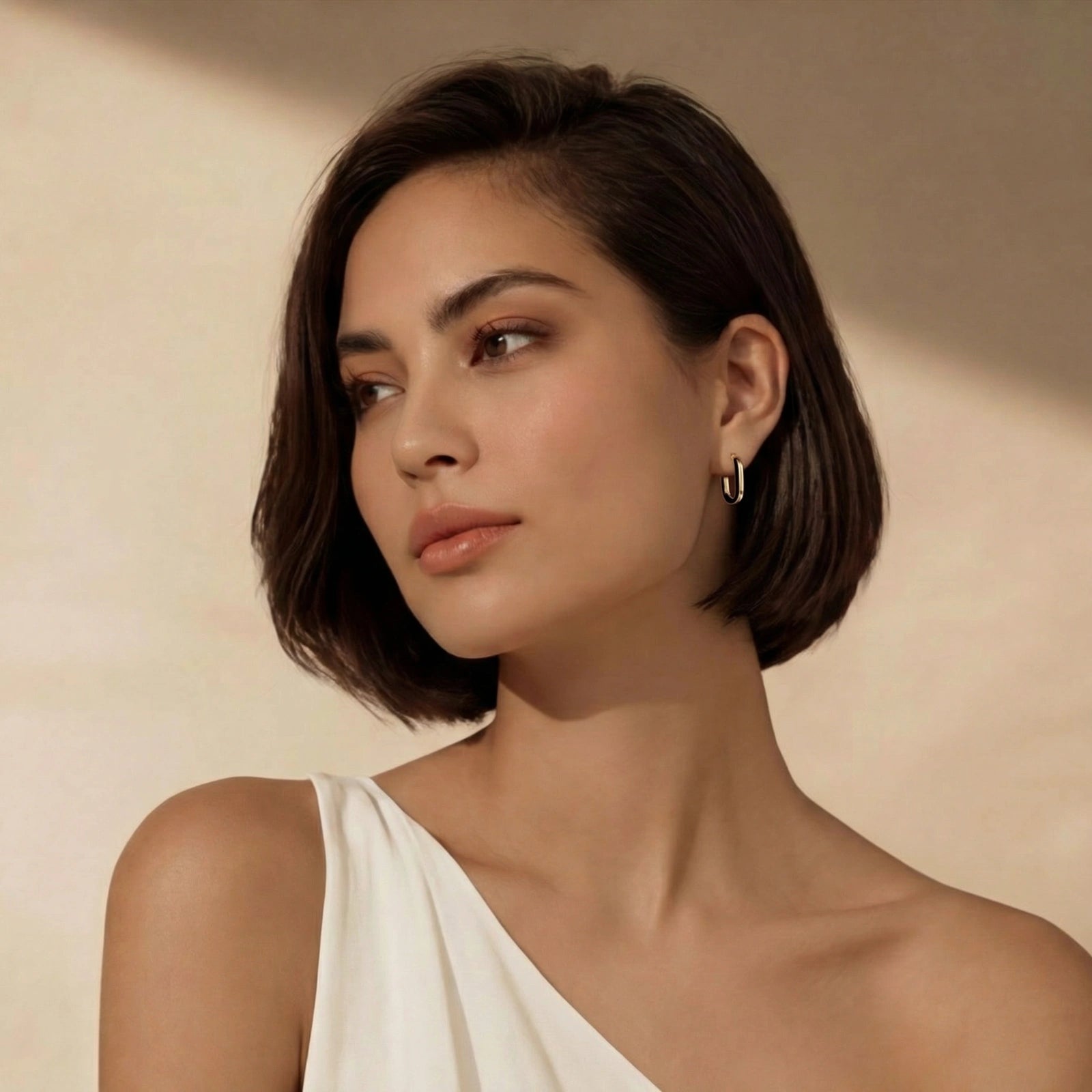 Contrast Hoop Earrings