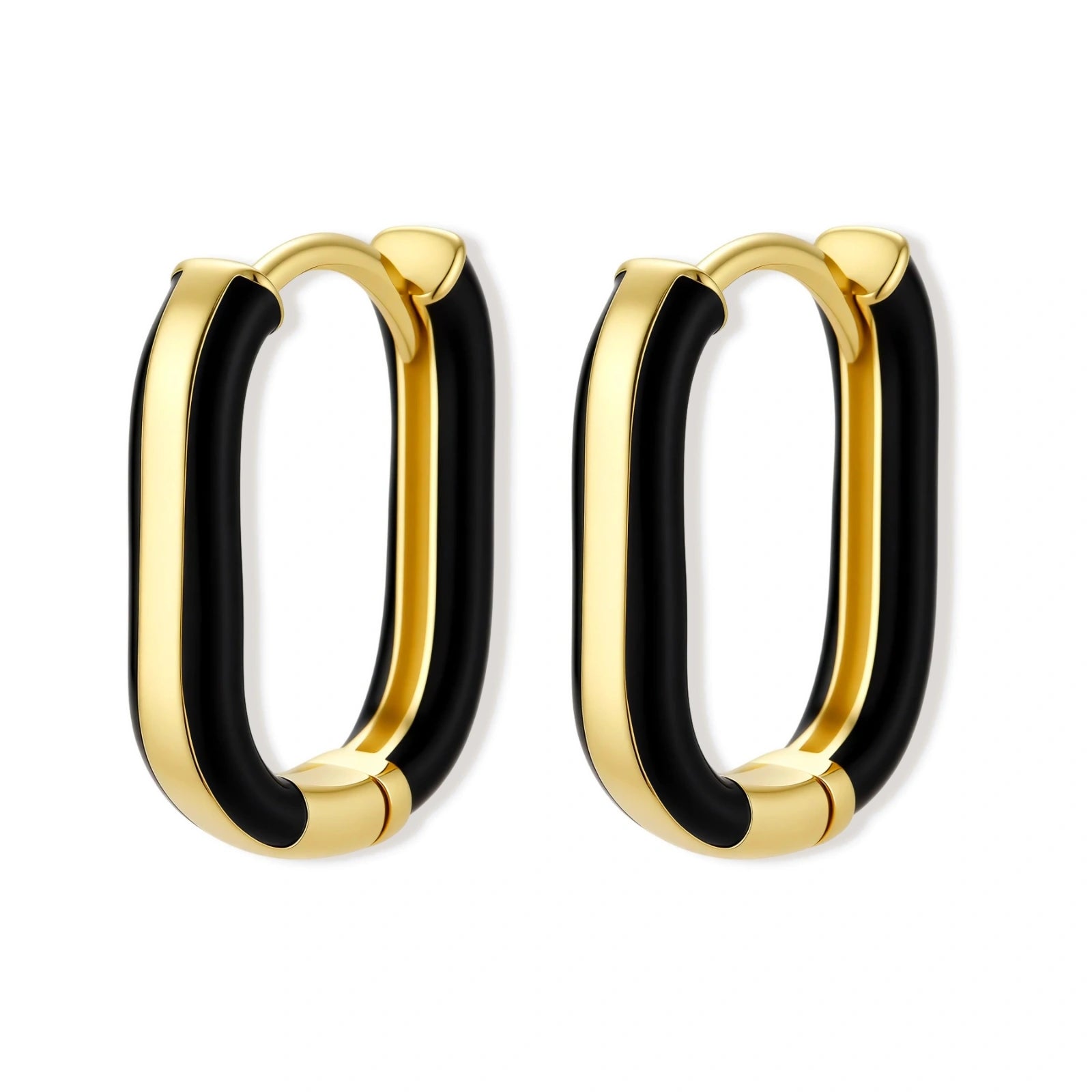Contrast Hoop Earrings