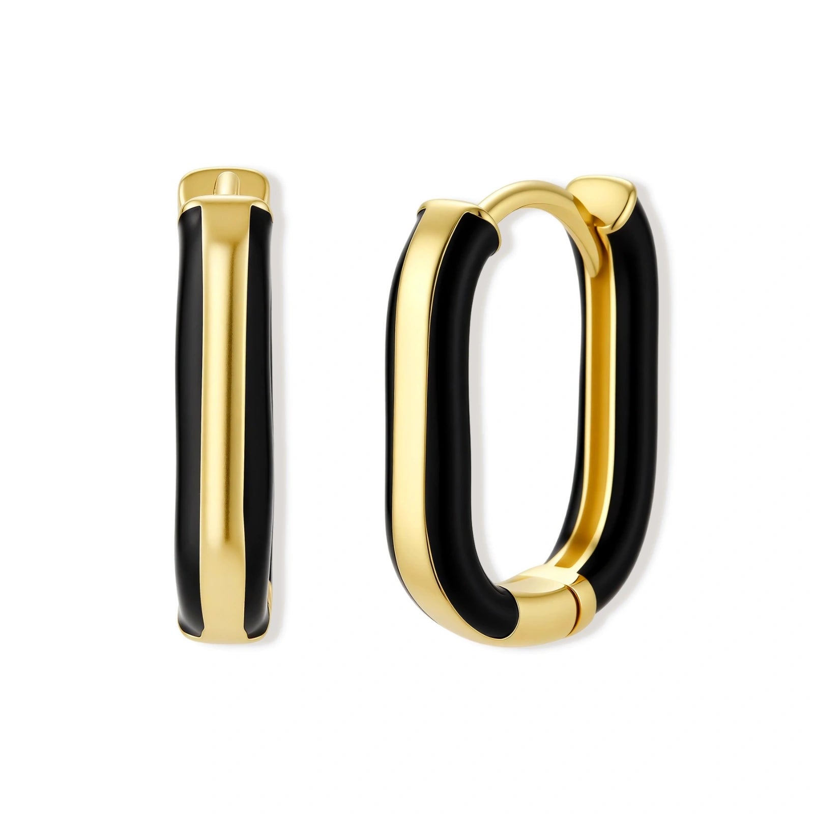 Contrast Hoop Earrings