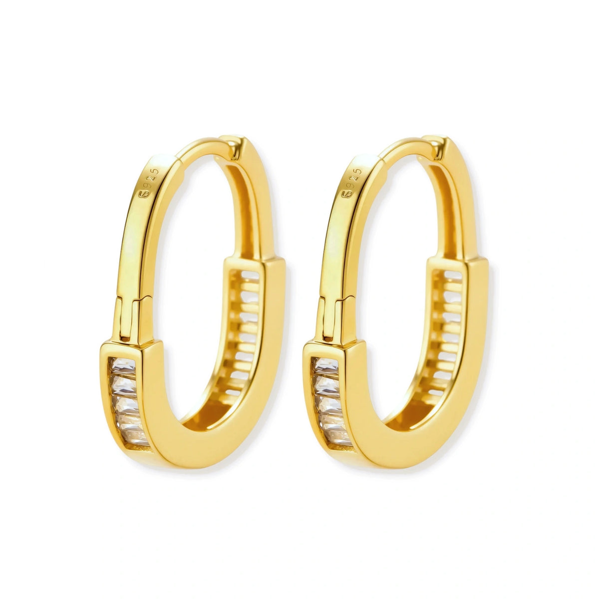 Golden Hour Huggie Hoops