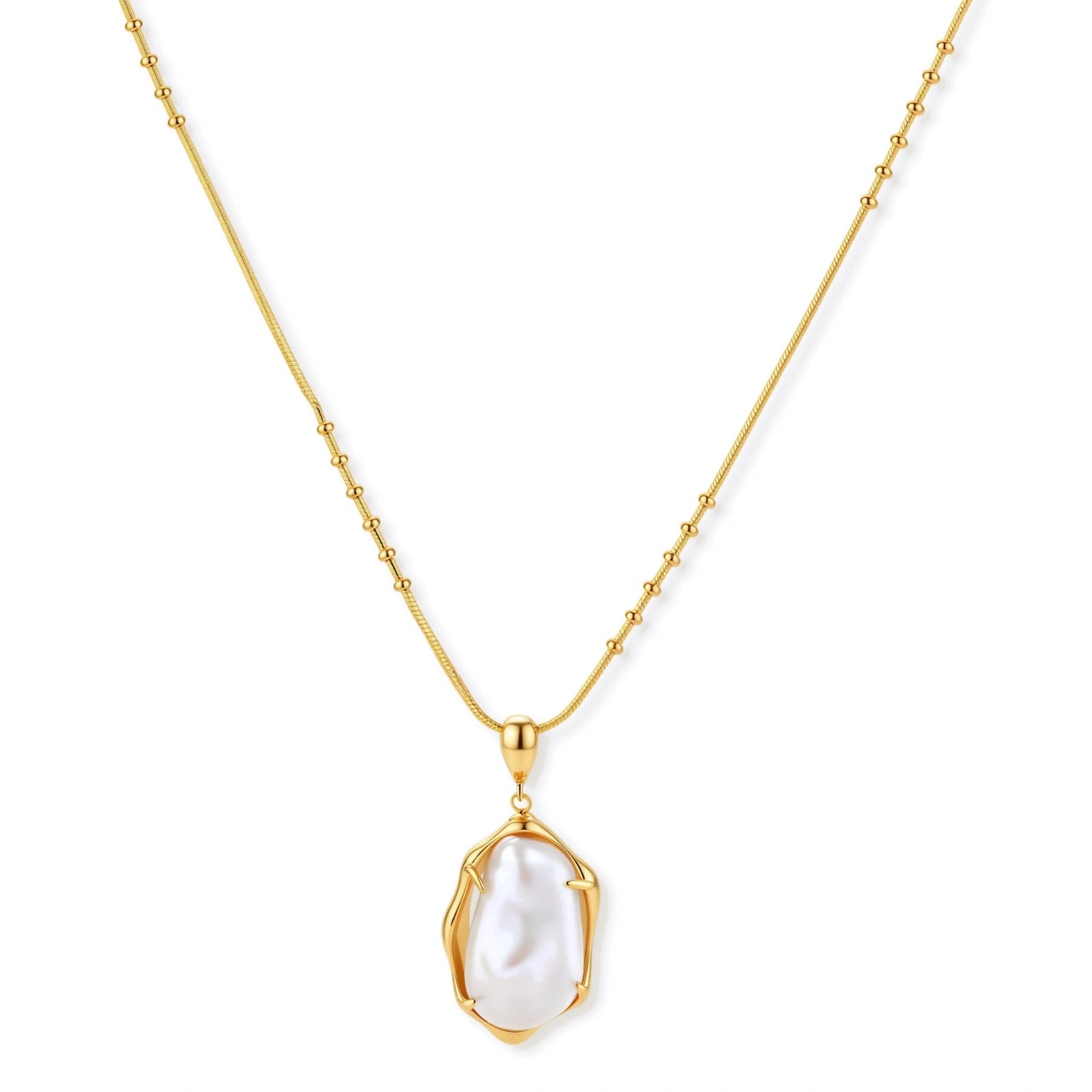 Baroque Pearl Pendant Necklace