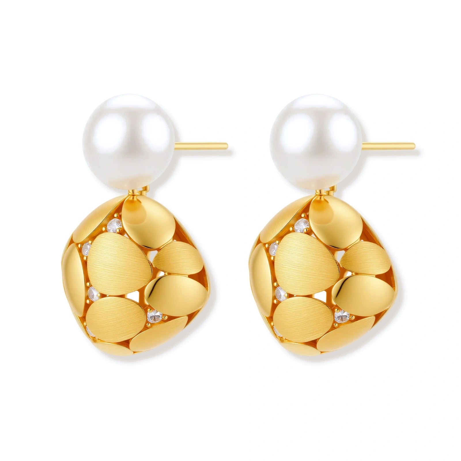 Petal Drop Pearl Earrings