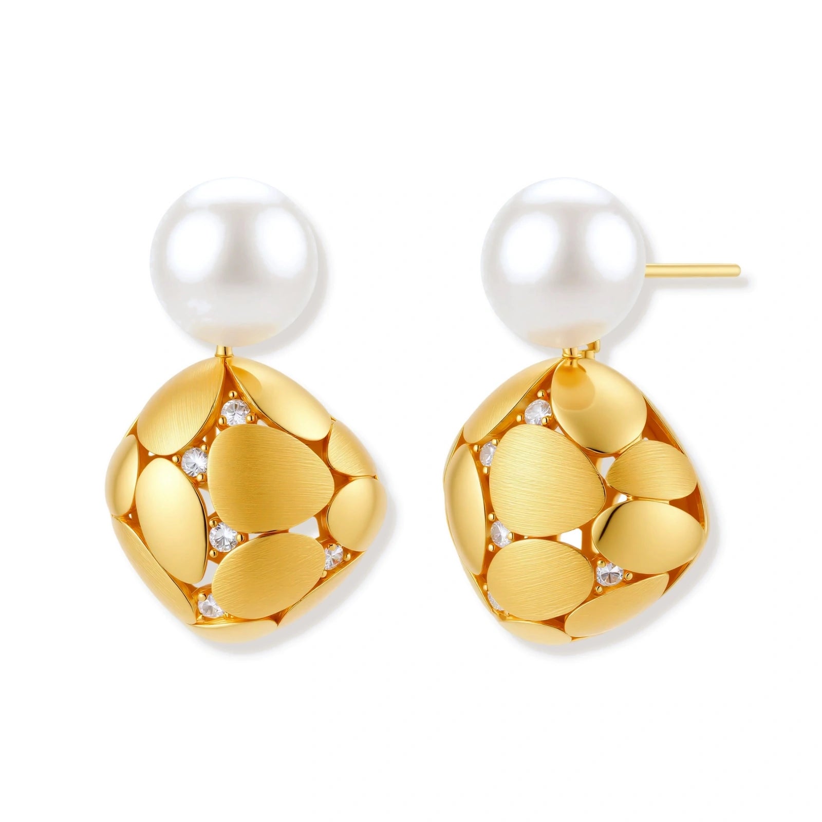 Petal Drop Pearl Earrings
