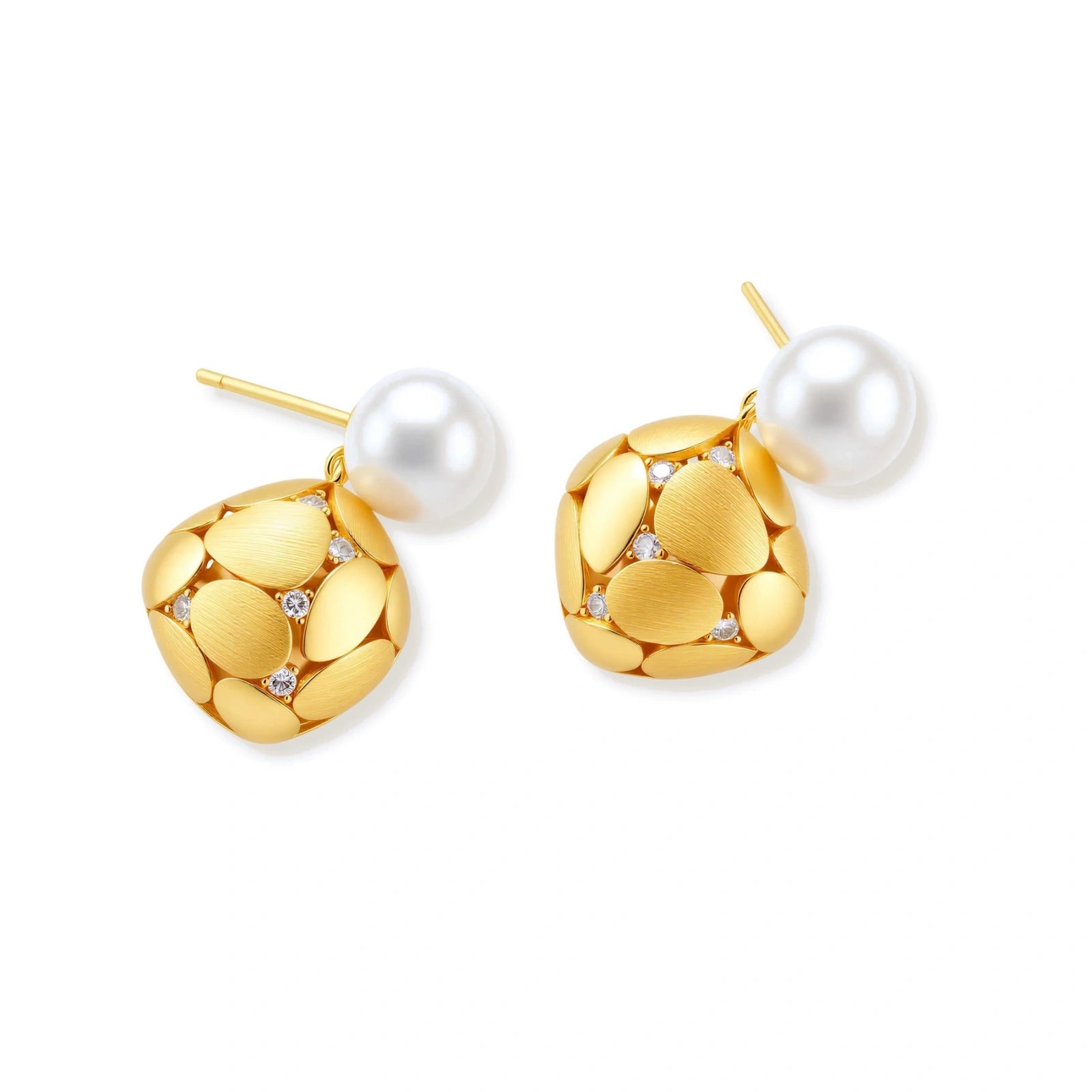 Petal Drop Pearl Earrings